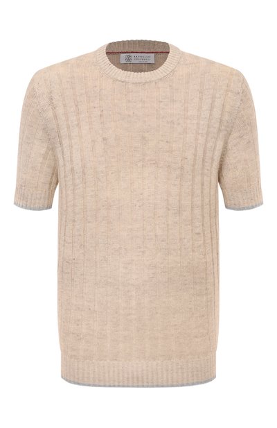 Мужской джемпер изо льна и хлопка BRUNELLO CUCINELLI, арт. M2L70B2273