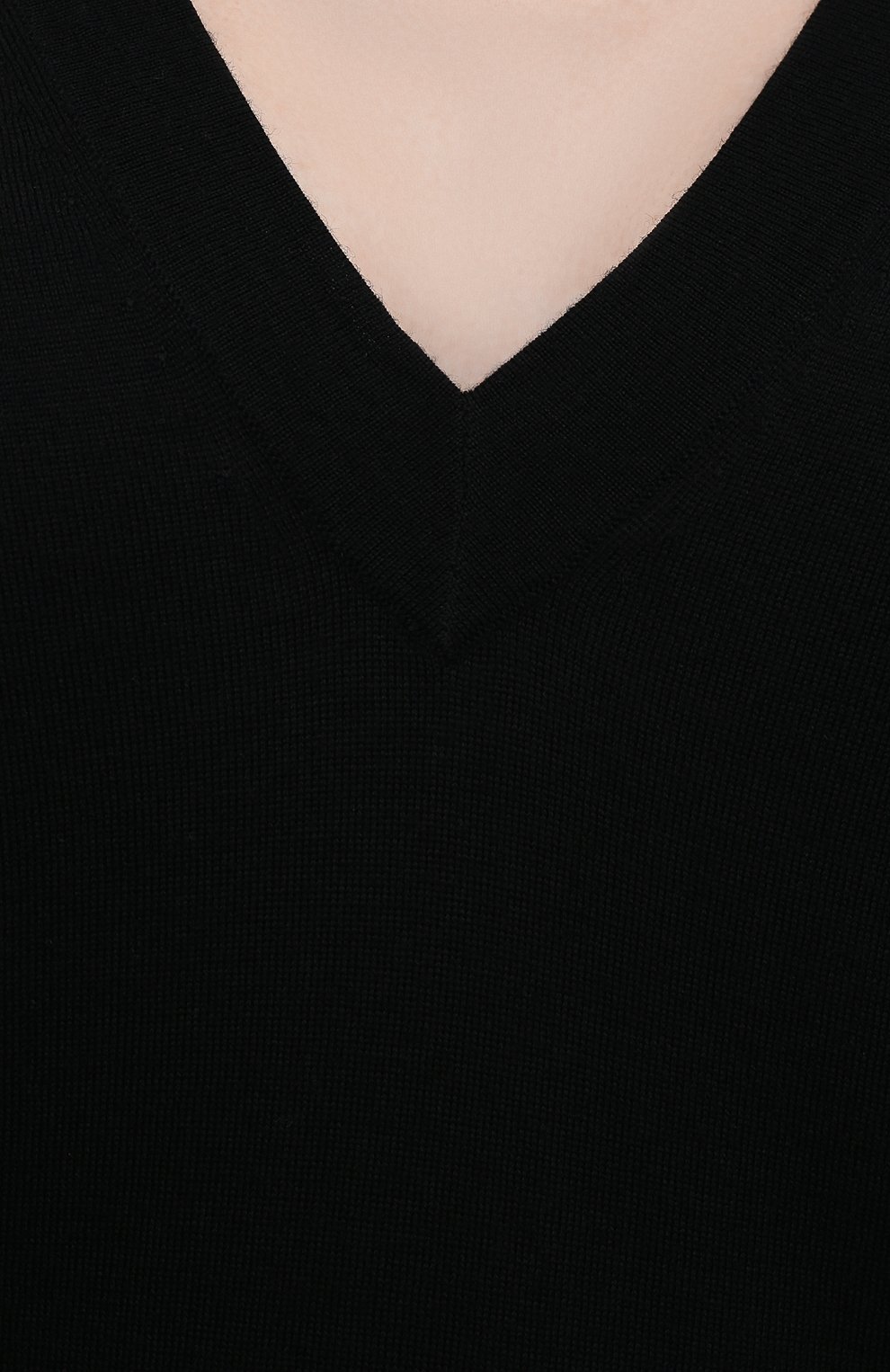 Шерстяной пуловер DRIES VAN NOTEN черного цвета по цене 52400 руб., арт. 212-031250-3700, фото 5 Шерстяной пуловер DRIES VAN NOTEN, арт. 212-031250-3700, фото 5