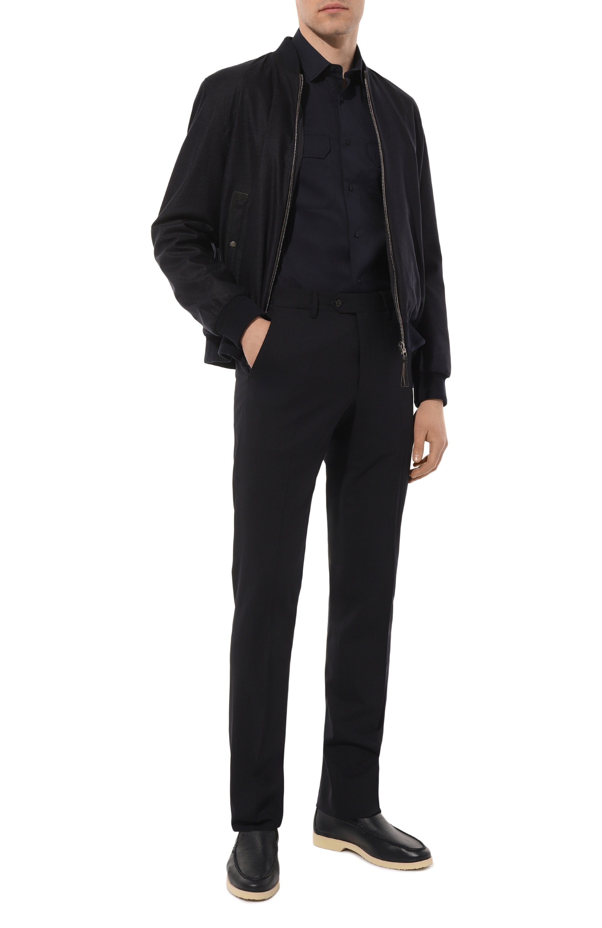 Хлопковая рубашка BRUNELLO CUCINELLI, арт. MW6040626, фото 2