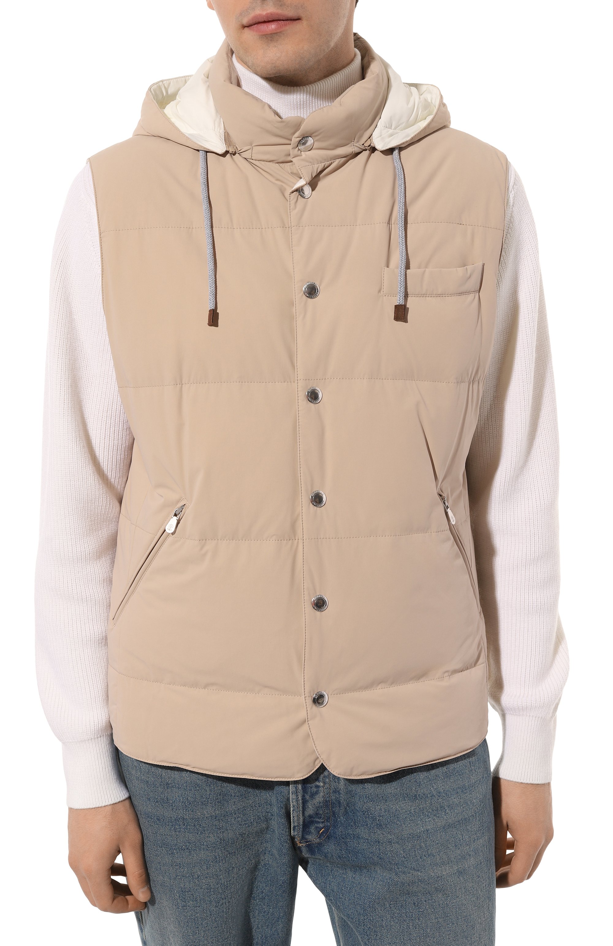 Пуховый жилет BRUNELLO CUCINELLI, арт. MM4031716, фото 3