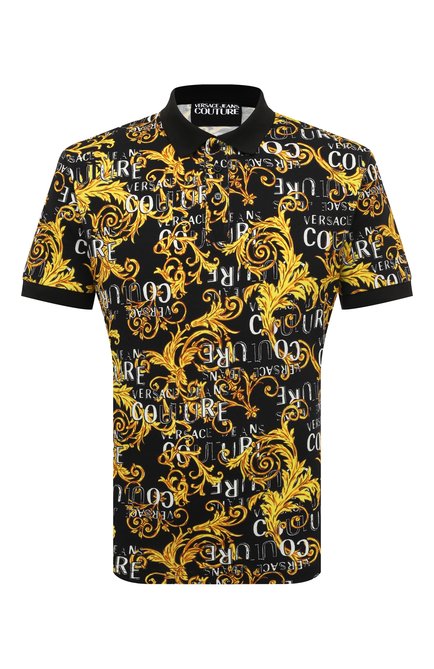 Мужское хлопковое поло VERSACE JEANS COUTURE, арт. 74GAG6S0/JS149