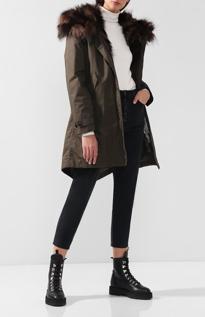 Хлопковая парка с меховой отделкой капюшона WOOLRICH, арт. WWCPS2631/LM10, фото 2