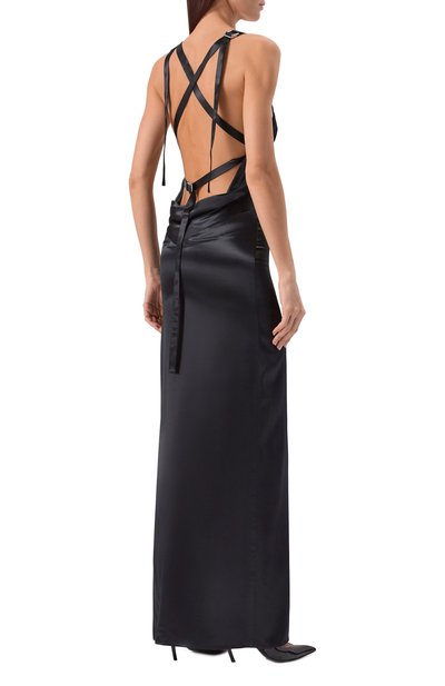 Атласное платье THE ATTICO, арт. 260WCW00261/VVV102AA, фото 4