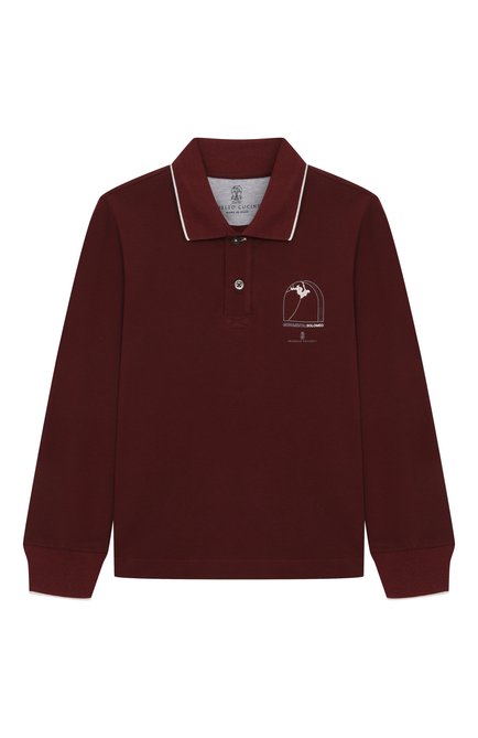 Хлопковое поло BRUNELLO CUCINELLI, арт. BE854T327A