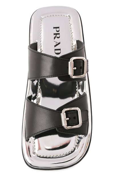 Кожаные шлепанцы PRADA, арт. 1XX628-248-F0632-020, фото 4