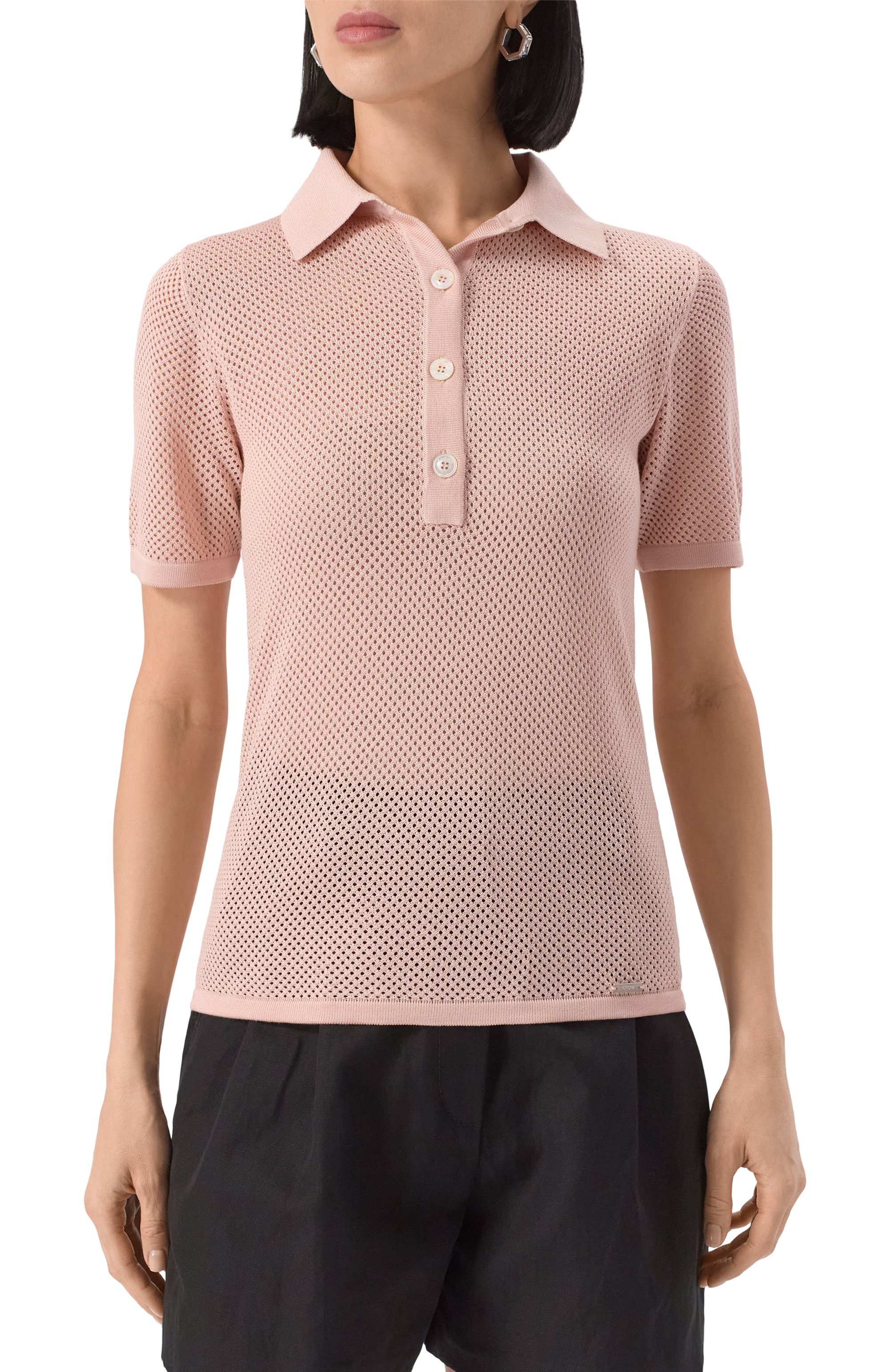 Шелковое поло KITON, арт. D5571412437, фото 3