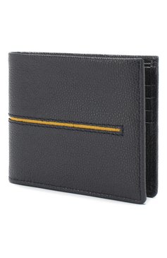 Мужской кожаное портмоне TOD’S темно-синего цвета, арт. XAMACHC0300GPA | Фото 2 (Материал: Натуральная кожа; Материал сплава: Проставлено; Нос: Не проставлено)