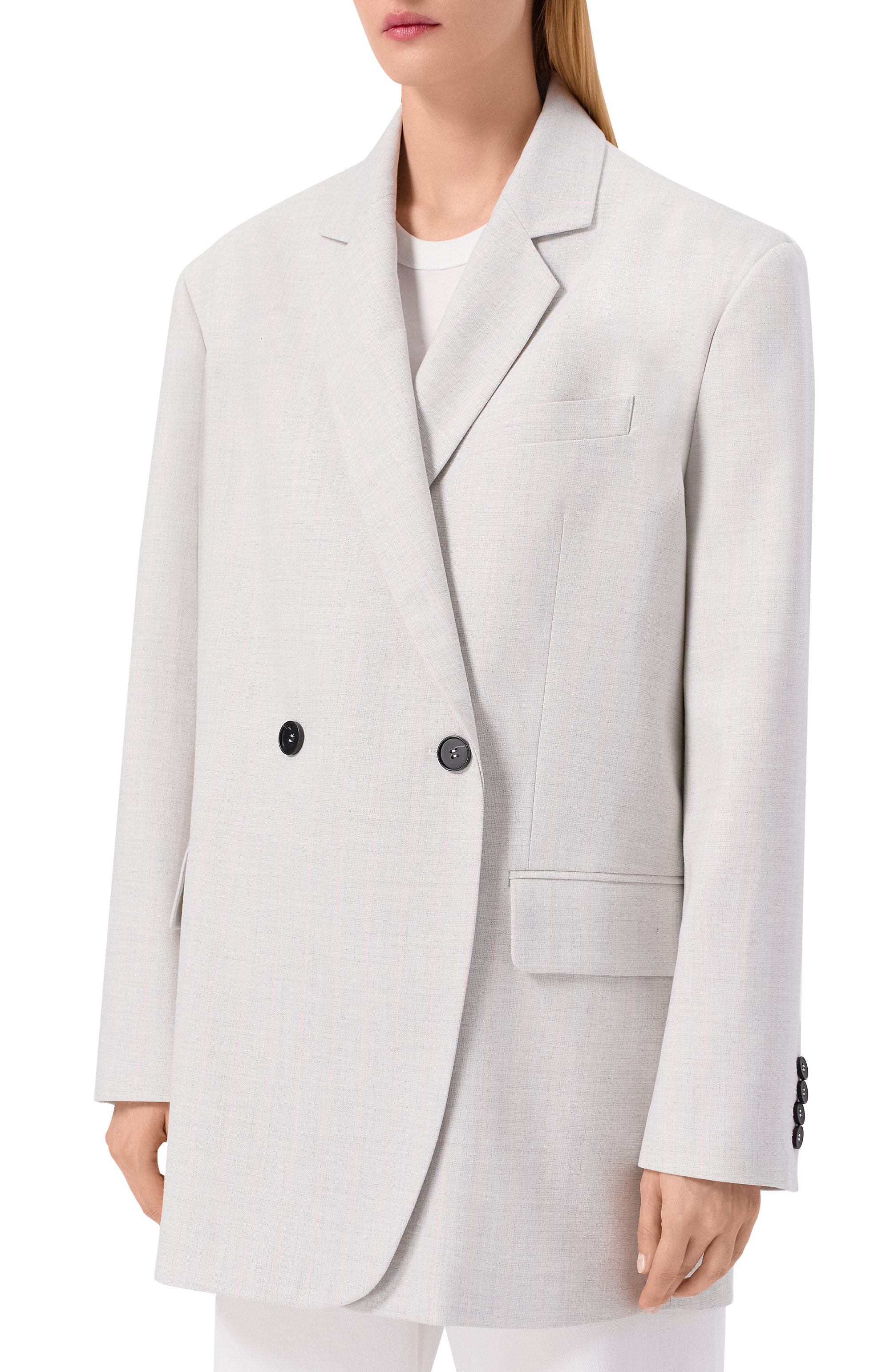 Жакет из вискозы PE белого цвета по цене 25520 руб., арт. РЕSS25-3.1.45.0.1, фото 3 Жакет из вискозы PE, арт. РЕSS25-3.1.45.0.1, фото 3