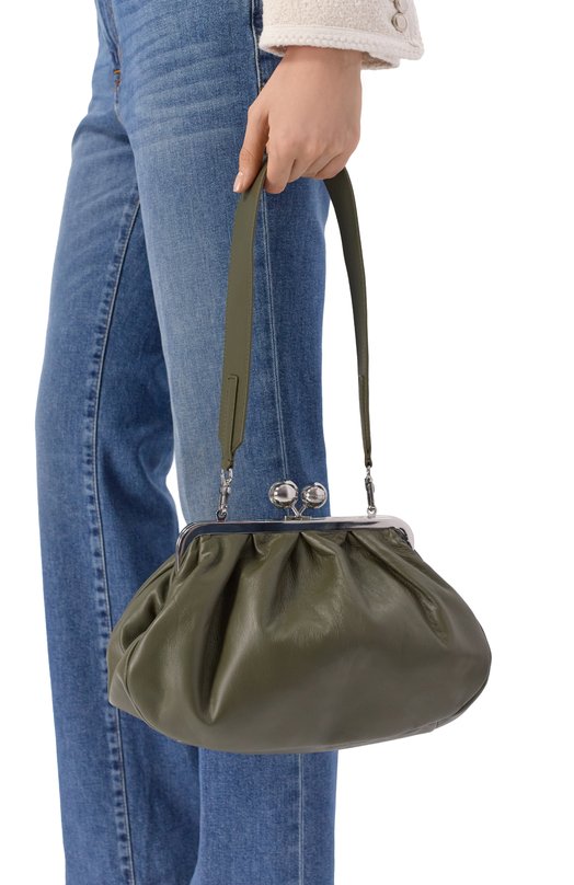 Сумка Cubico Pasticcino medium Weekend Max Mara CUBIC0 Зелёный  CUBIC0 Фото 2