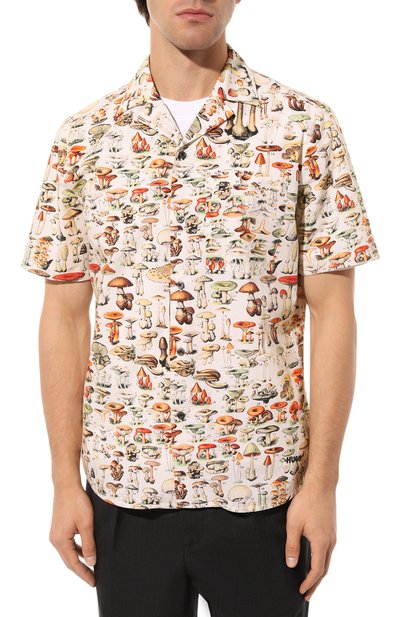 Хлопковая рубашка HUGO разноцветного цвета по цене 11640 руб., арт. 50496152, фото 3 Хлопковая рубашка HUGO, арт. 50496152, фото 3