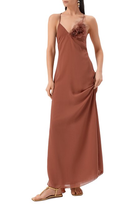 Женские кожаные сандалии juno 05 GIANVITO ROSSI золотого цвета, арт. G32395.05CU0.NPSMEK0 | Фото 2 (Драгоценные камни: Проставлено; Материал внешний: Натуральная кожа; Каблук высота: Низкий; Материал сплава: Проставлено; Подошва: Плоская; Материал внутренний: Натуральная кожа)