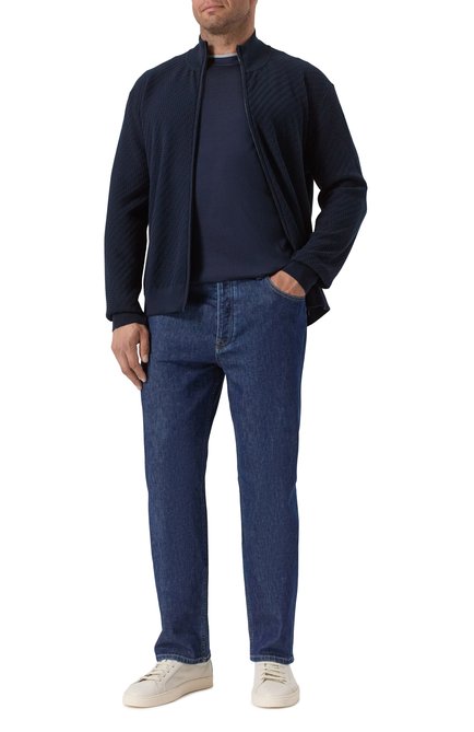 Мужская футболка из шелка и хлопка BRUNELLO CUCINELLI, арт. MH8367427W
