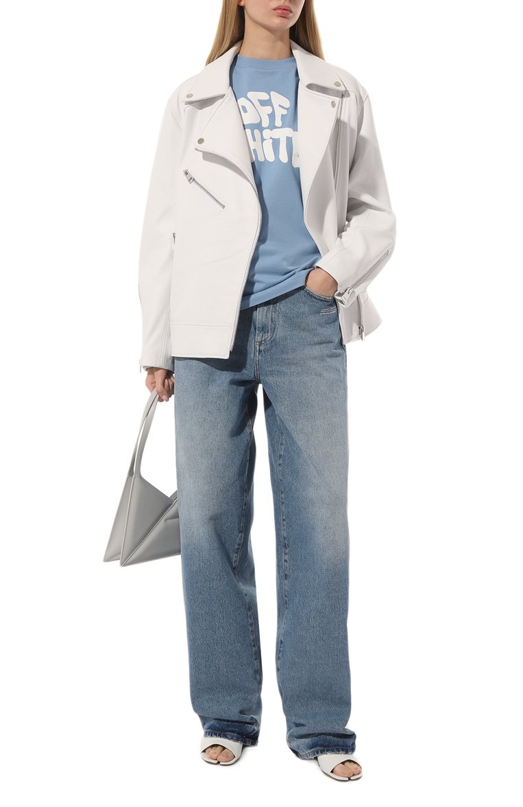 Хлопковая футболка OFF-WHITE, арт. OWAA089S23JER0174001, фото 1