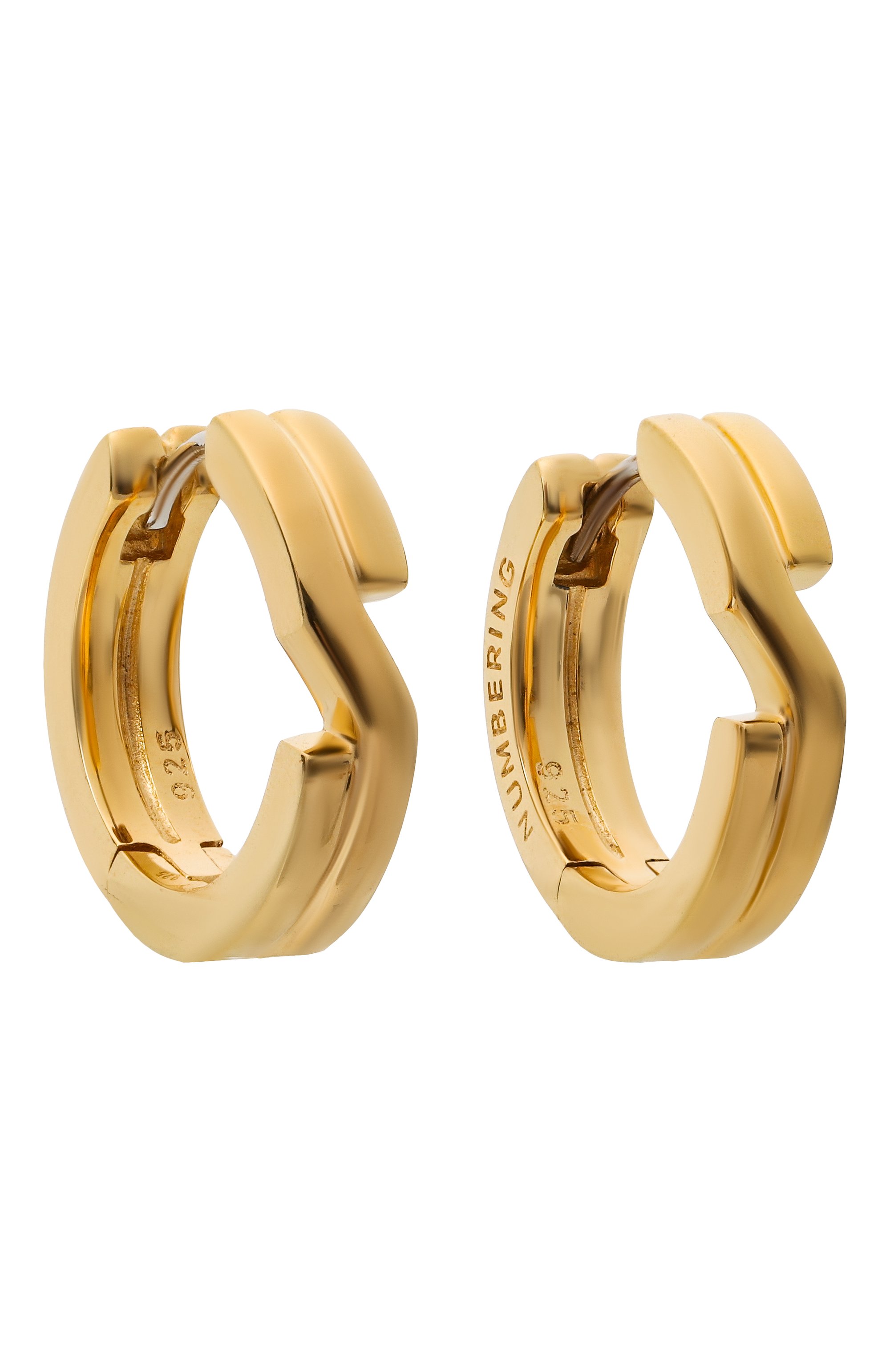 Серьги NUMBERING, арт. 7129S/G0LD, фото 3