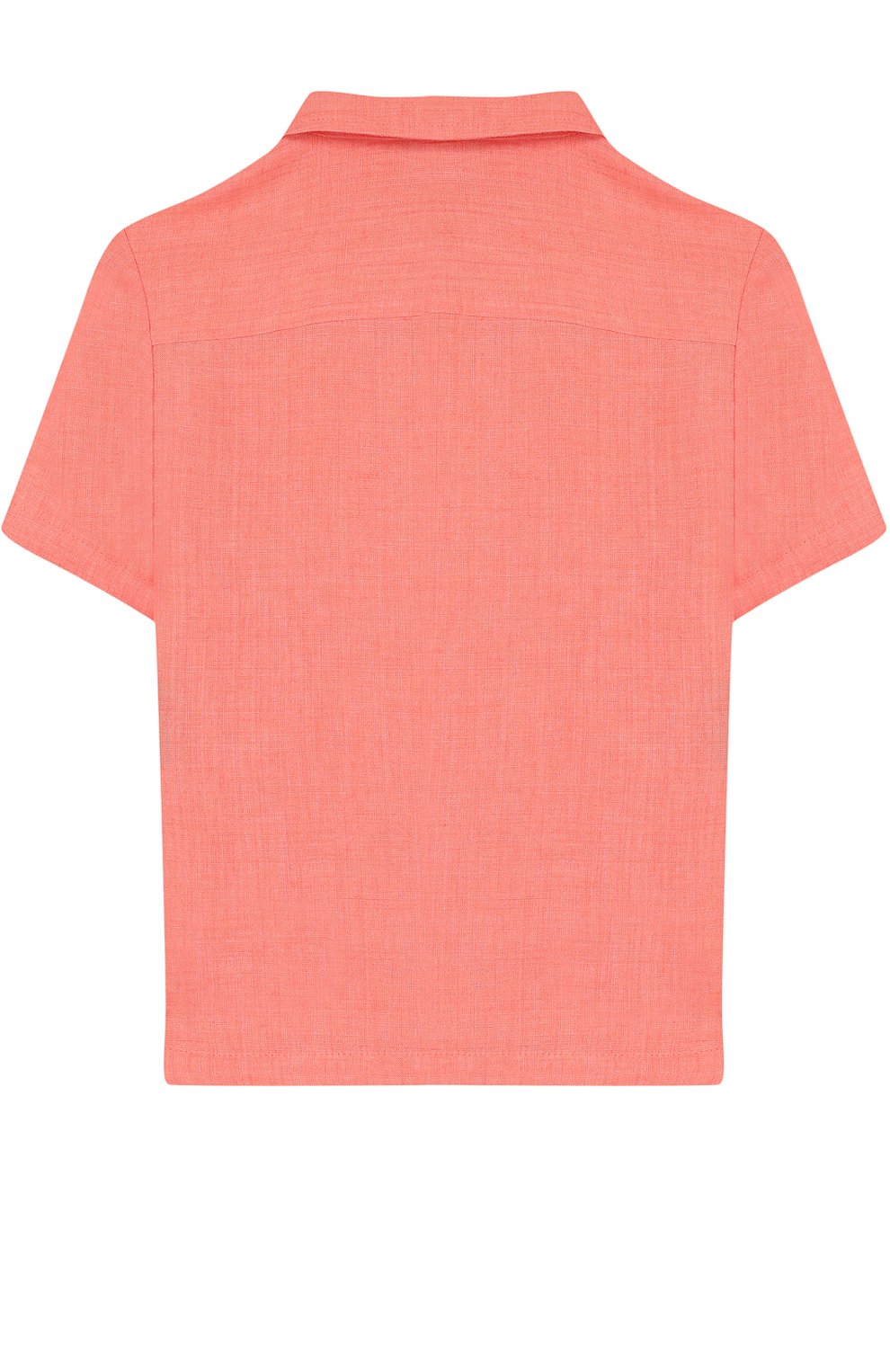 Льняная рубашки прямого кроя с короткими рукавами LORO PIANA, арт. FAI1206, фото 2