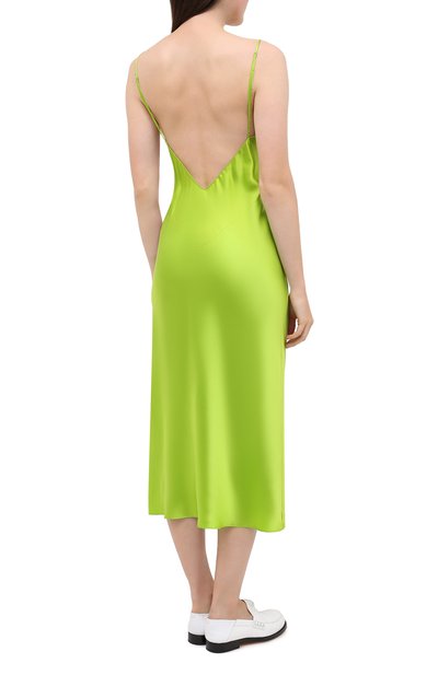 Шелковое платье OLIVIA VON HALLE зеленого цвета по цене 47500 руб., арт. SS2038, фото 4 Шелковое платье OLIVIA VON HALLE, арт. SS2038, фото 4