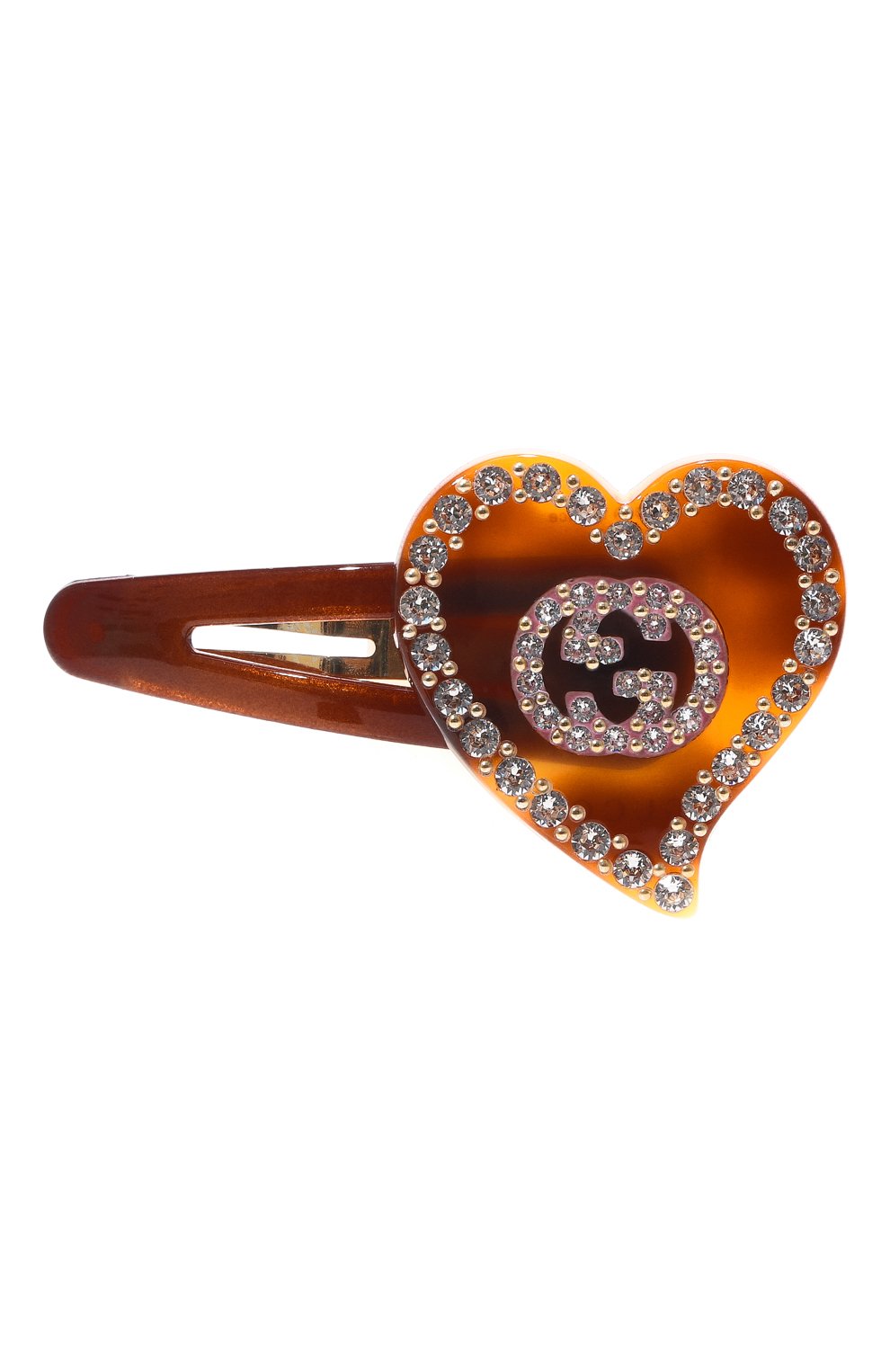 Заколка для волос GUCCI коричневого цвета по цене 40320 руб., арт. 679036 I9354, фото 1 Заколка для волос GUCCI, арт. 679036 I9354, фото 1