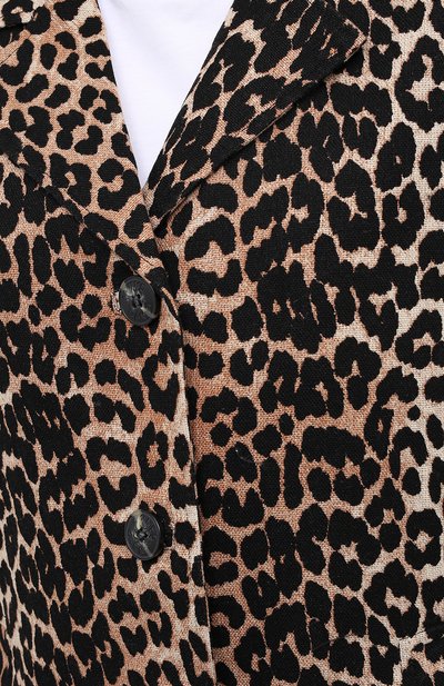 Пальто из хлопка и льна GANNI, арт. F5013, фото 5