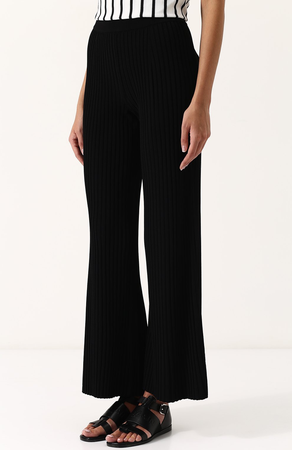 Однотонные расклешенные брюки MRZ, арт. S18-0018S5, фото 3