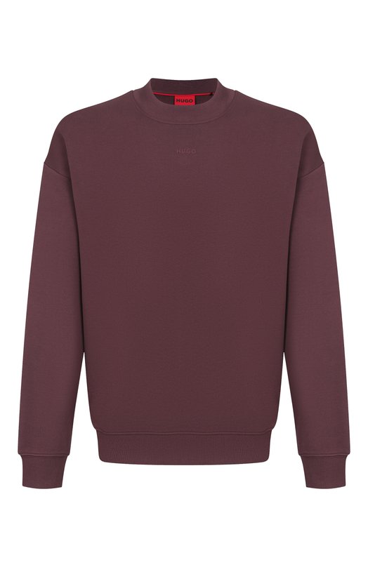 Хлопковый свитшот HUGO 50525892 Бордовый 50525892