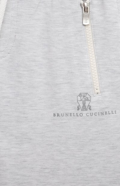 Хлопковые шорты BRUNELLO CUCINELLI, арт. BE854E387B, фото 3