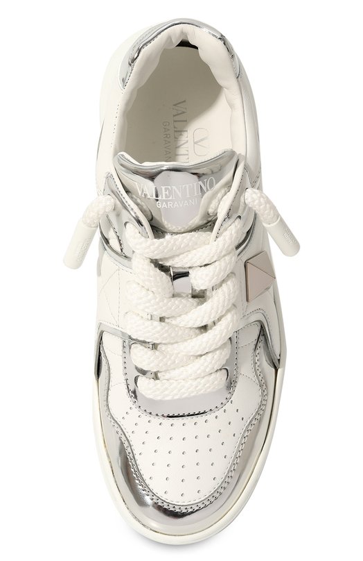 Кожаные кеды One Stud Valentino 3W0S0FQ4/HNB Белый  3W0S0FQ4/HNB Фото 6