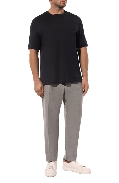 Футболка из шелка и хлопка BRUNELLO CUCINELLI, арт. MH8361308W, фото 2