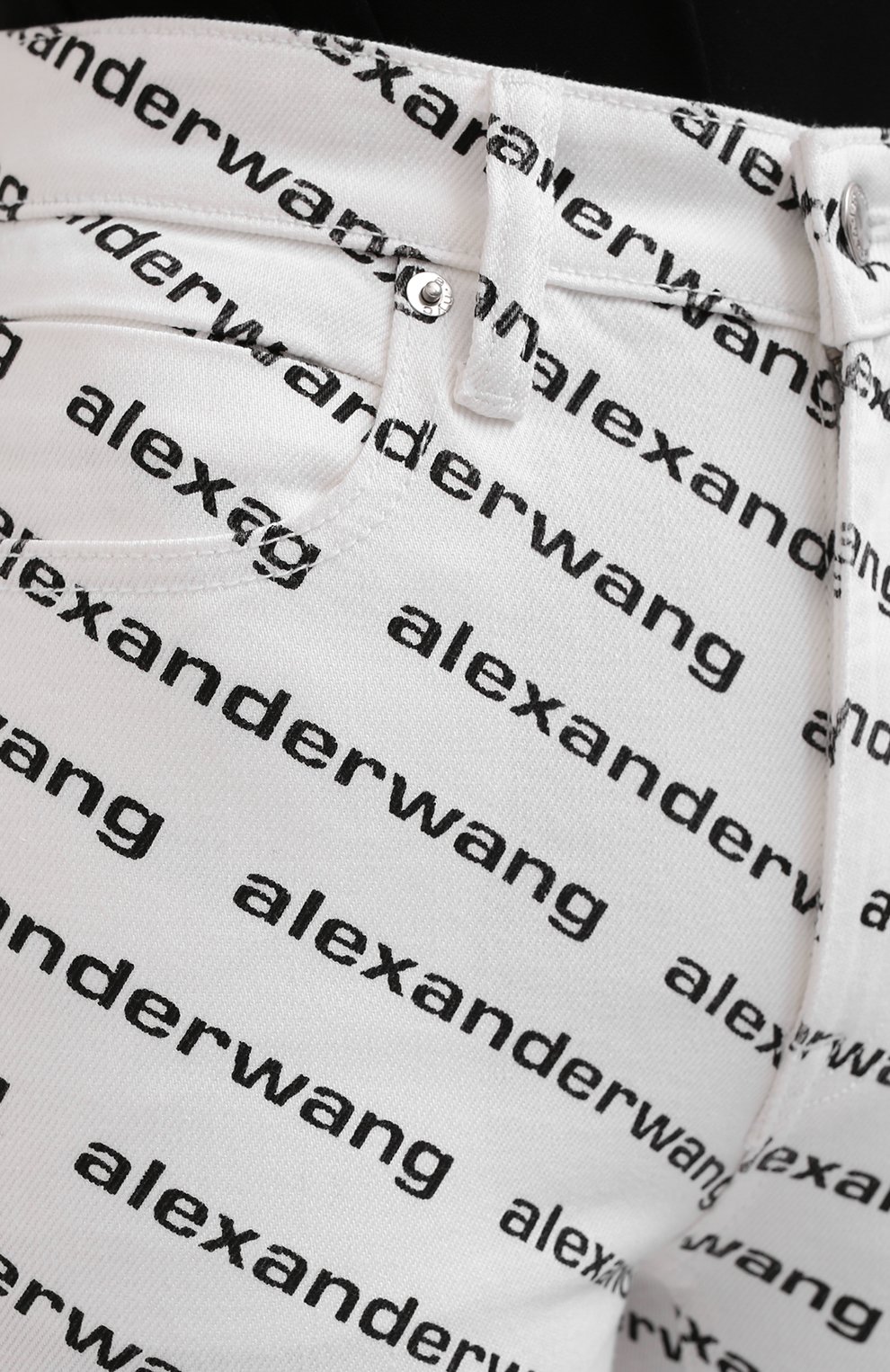 Джинсы ALEXANDER WANG черно-белого цвета по цене 59050 руб., арт. 4DC1214895, фото 5 Джинсы ALEXANDER WANG, арт. 4DC1214895, фото 5