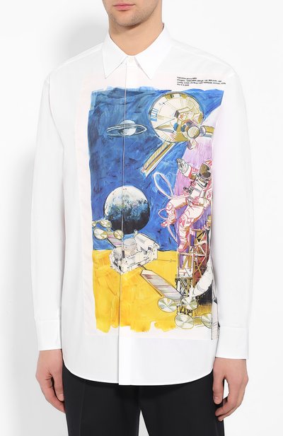 Хлопковая рубашка VALENTINO, арт. TV3ABA955WP, фото 3