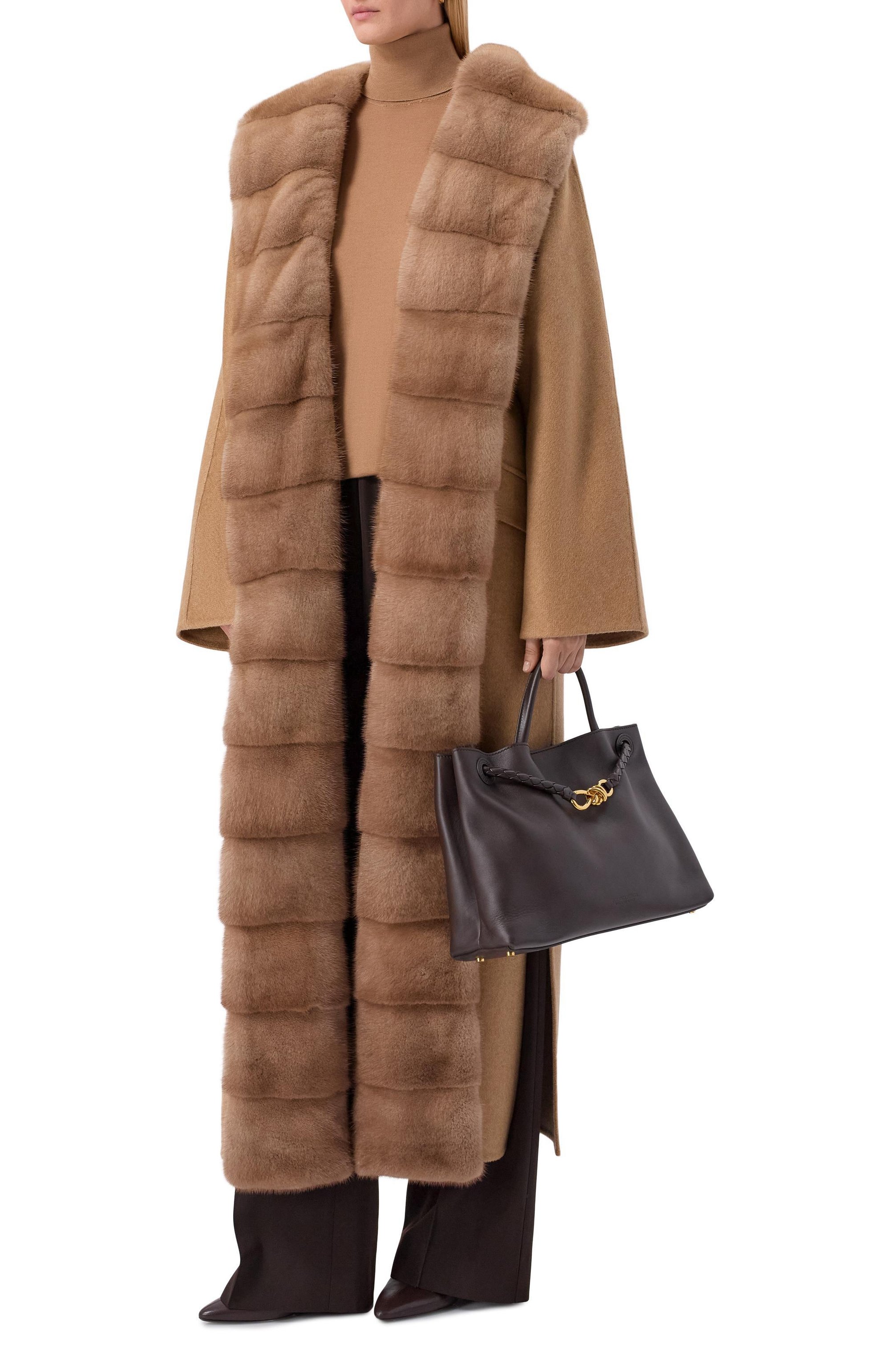 Кашемировое пальто с отделкой из норки MVST, арт. FTBPL-Y612V/LC1640, фото 2