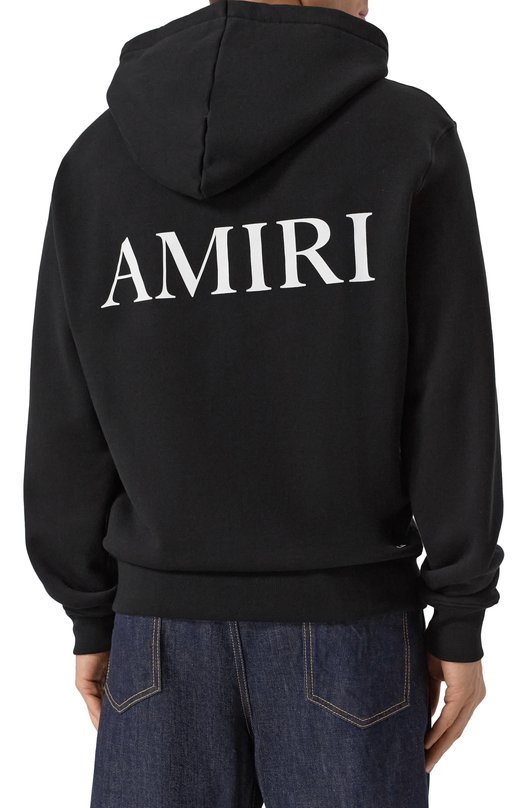 Хлопковое худи Amiri AMJYHD1050 Чёрный  AMJYHD1050 Фото 4