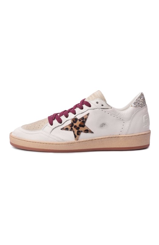 Кожаные кеды Ball Star Golden Goose Deluxe Brand GWF00117.F008068 Белый  GWF00117.F008068 Фото 4