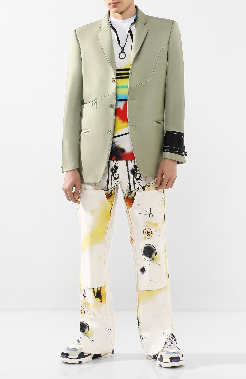 Однобортный пиджак OFF-WHITE, арт. 0MEF055S20H770204600, фото 2