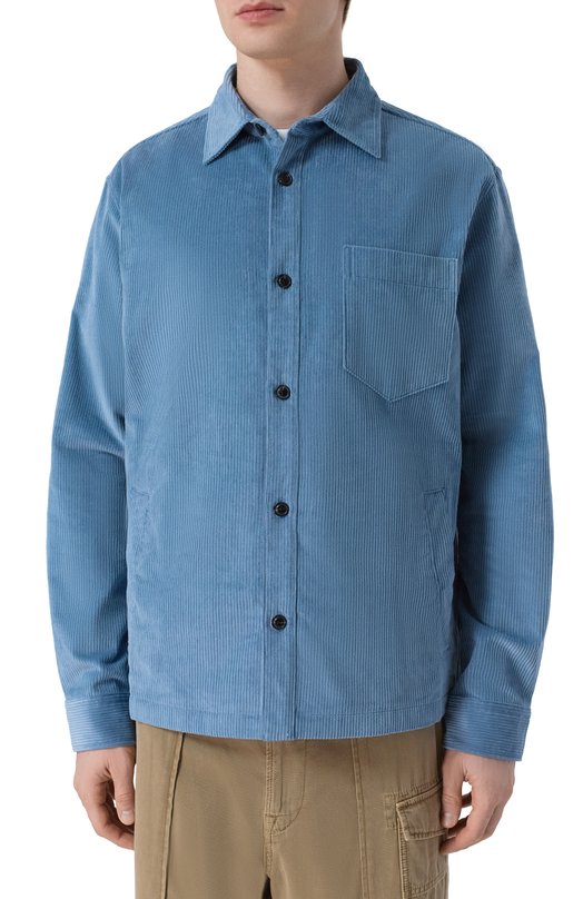 Вельветовая куртка-рубашка HUGO 50555777 Синий  50555777 Фото 3