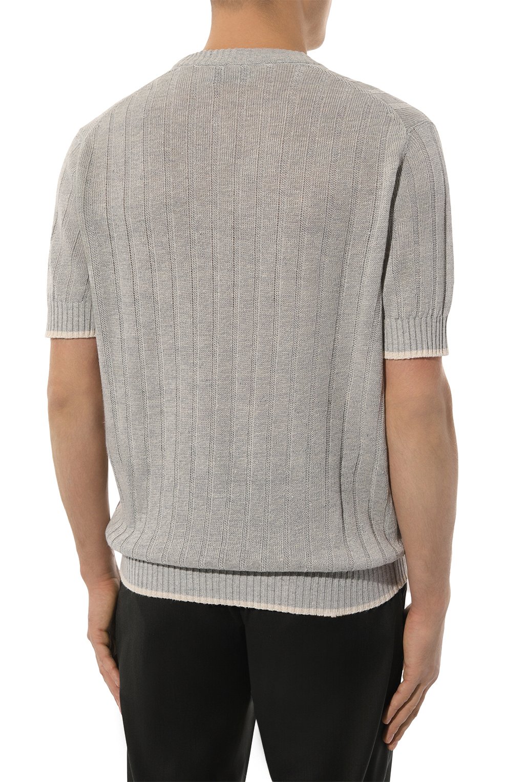 Джемпер изо льна и хлопка BRUNELLO CUCINELLI, арт. M2L70B2273, фото 4