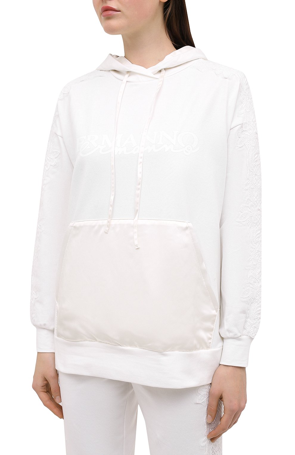 Хлопковое худи ERMANNO ERMANNO SCERVINO, арт. 47T FL13 FEL, фото 3