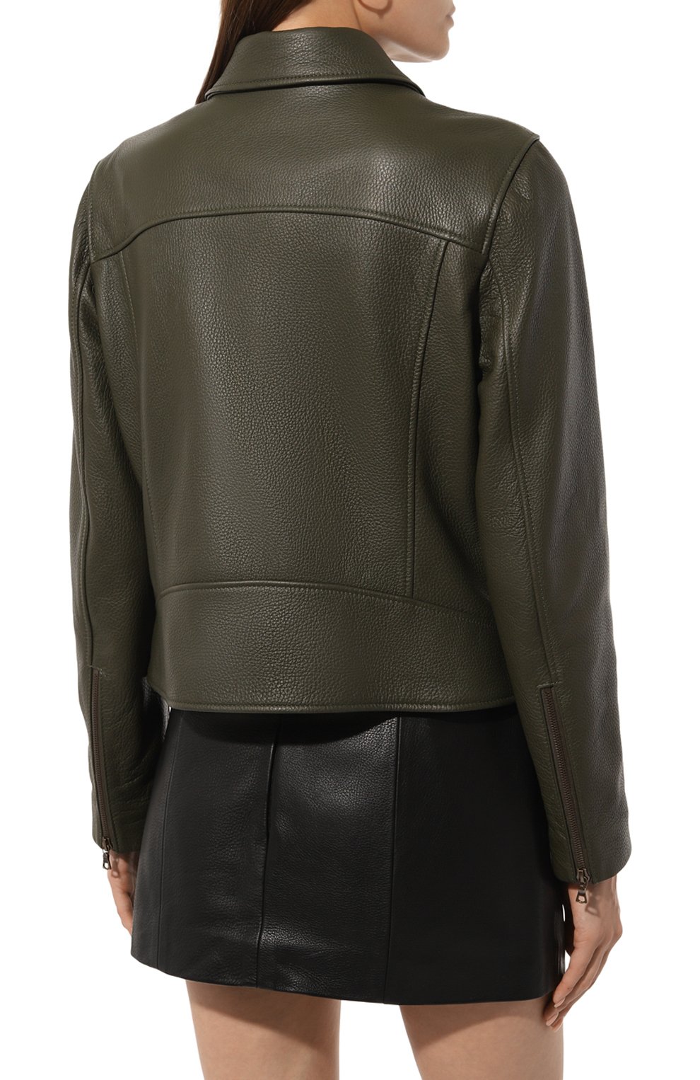 Кожаная куртка MASLOV хаки цвета по цене 187000 руб., арт. K09, фото 4 Кожаная куртка MASLOV, арт. K09, фото 4