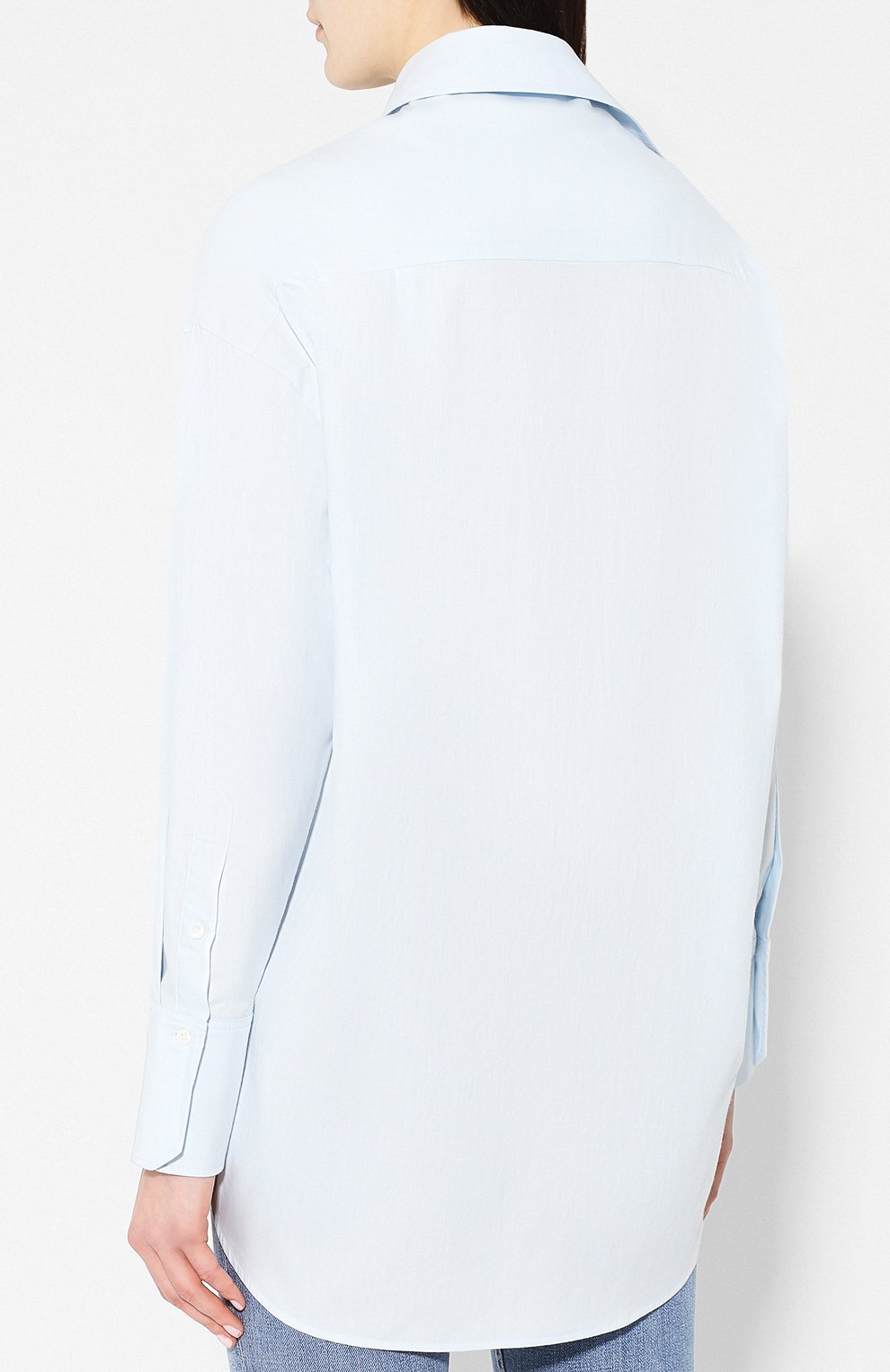 Рубашка из смеси хлопка и шелка VINCE, арт. V549912107, фото 4