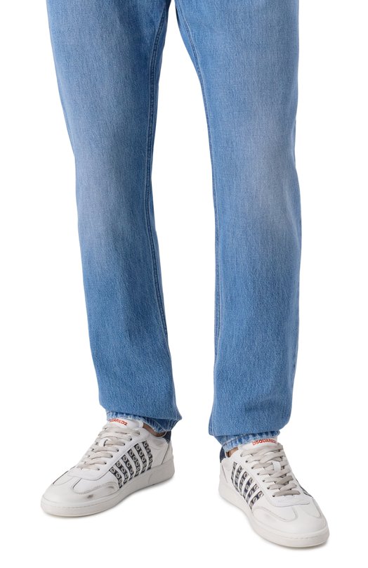 Комбинированные кеды Boxer Dsquared2 SNM0424 Белый  SNM0424 Фото 3