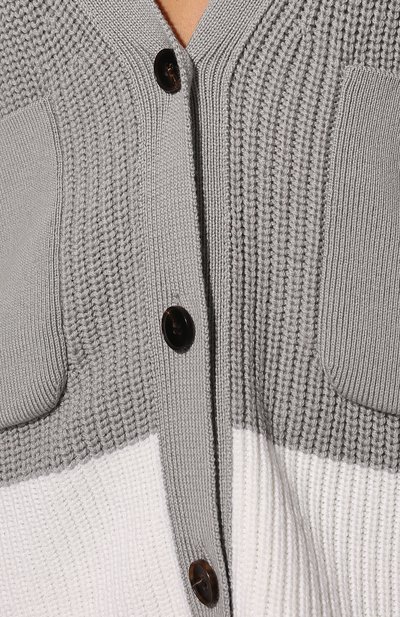 Шерстяной кардиган WINDSOR серого цвета по цене 49950 руб., арт. 52 DP806 10010517, фото 5 Шерстяной кардиган WINDSOR, арт. 52 DP806 10010517, фото 5