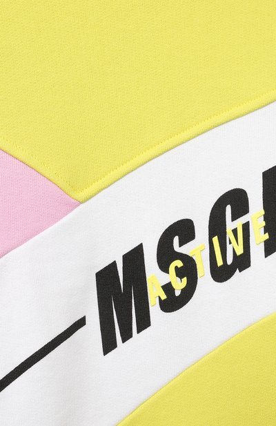 Хлопковый свитшот MSGM KIDS, арт. MS028761, фото 3