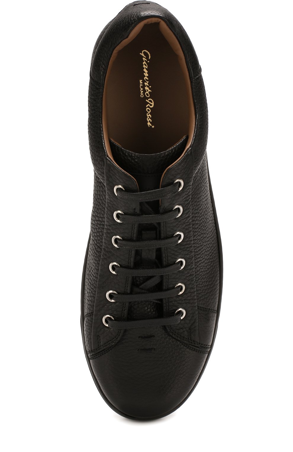 Кожаные кеды на шнуровке GIANVITO ROSSI, арт. S26340.M1BLK.B0XNER0, фото 5