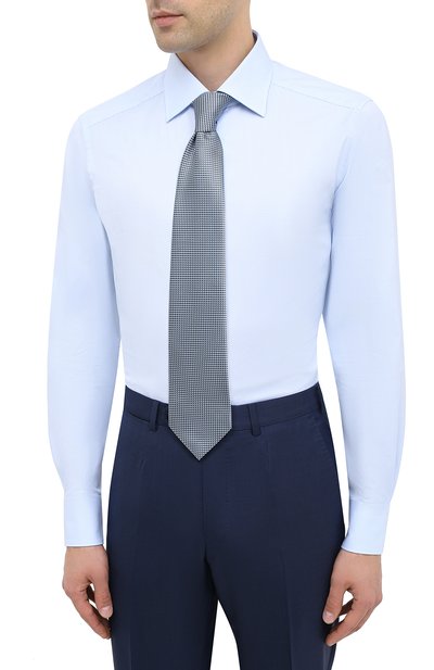 Хлопковая сорочка ZEGNA, арт. 801262/9MS0BR, фото 4