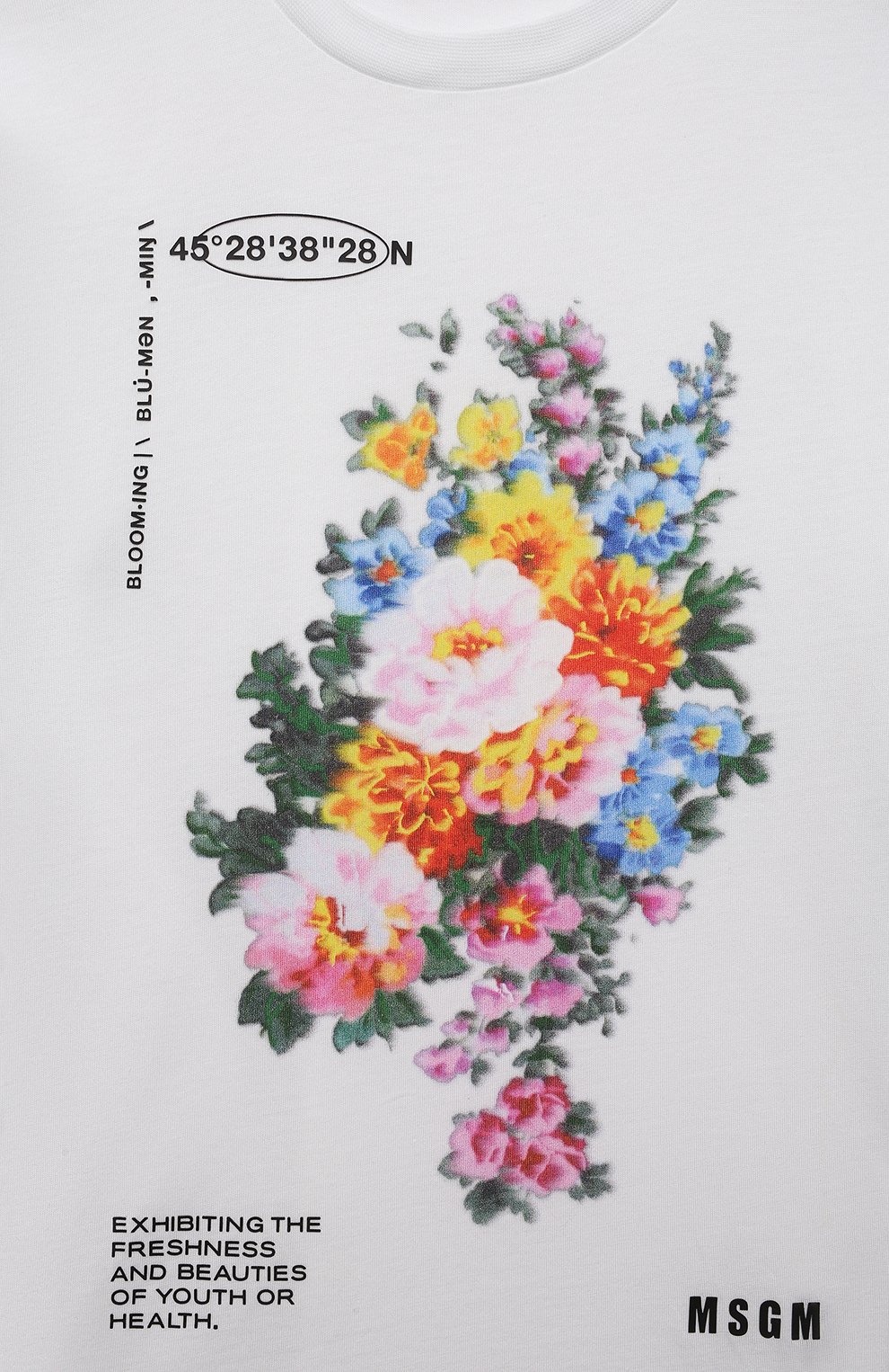 Хлопковая футболка MSGM KIDS, арт. MS028832, фото 3