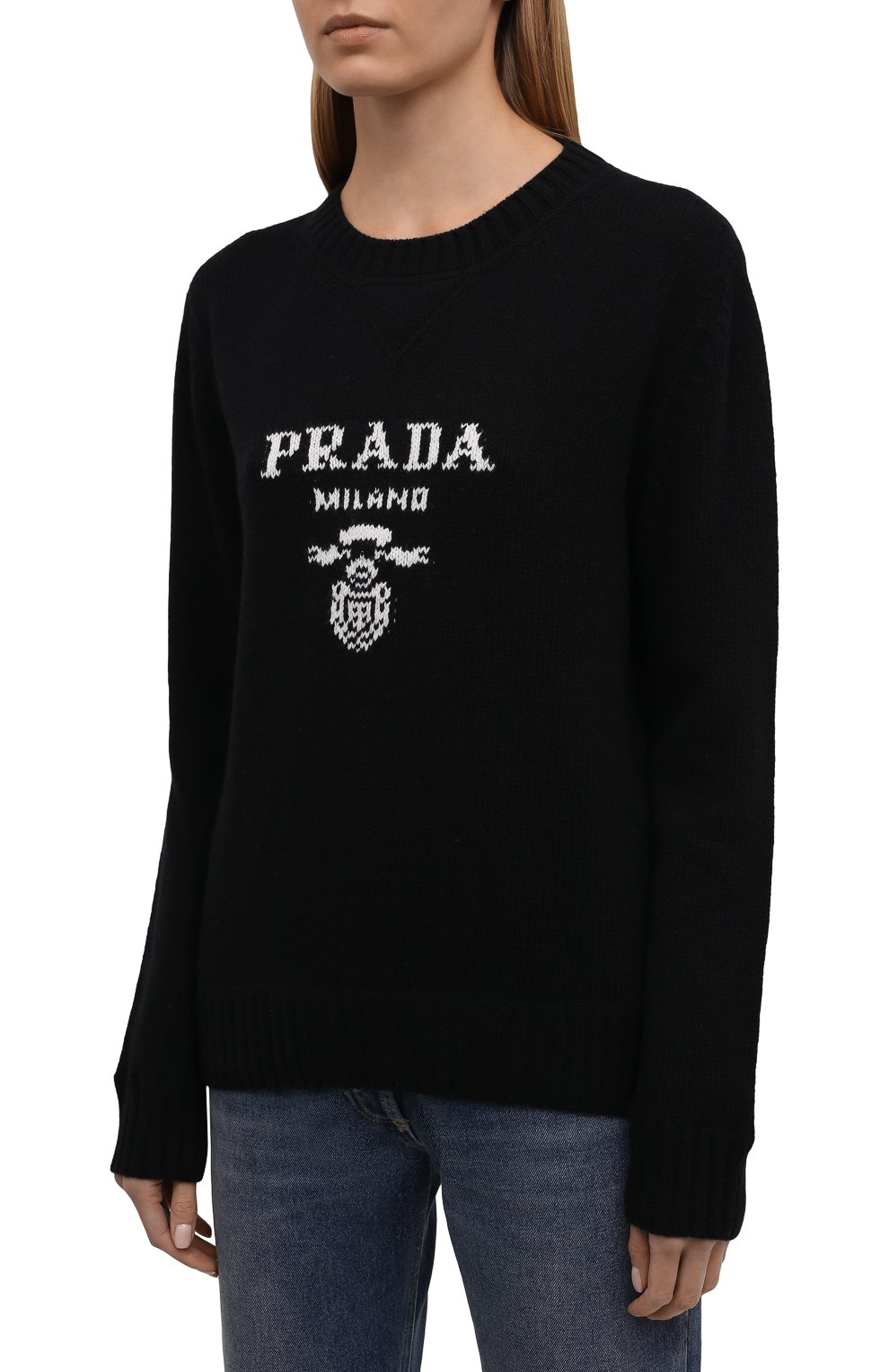 Свитер из шерсти и кашемира PRADA, ар�т. P24G1V-1YMW-F0002-211, фото 3