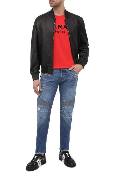 Хлопковая футболка  BALMAIN, арт. VH1EF000/B043, фото 2