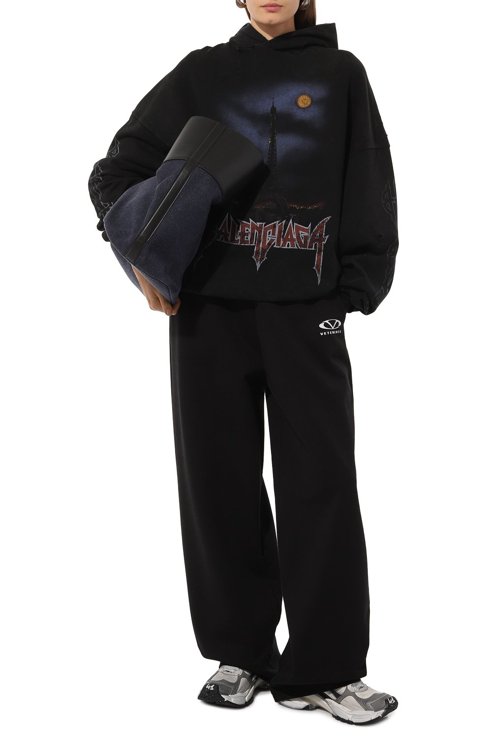 Хлопковое худи BALENCIAGA, арт. 744462/T0VE3, фото 2