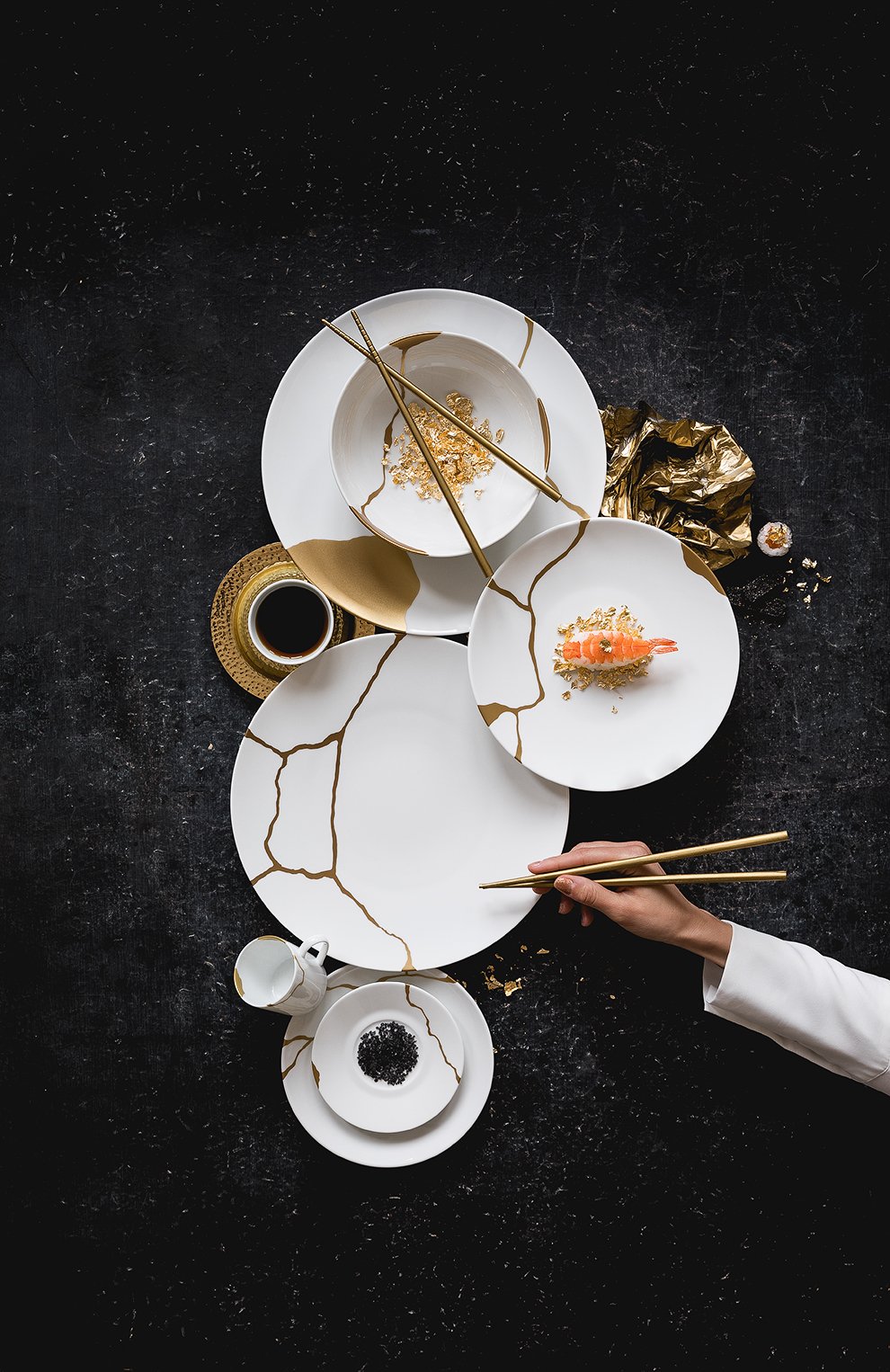 Чайный сервиз на 2 персоны kintsugi BERNARDAUD, арт. 1095/22987, фото 6