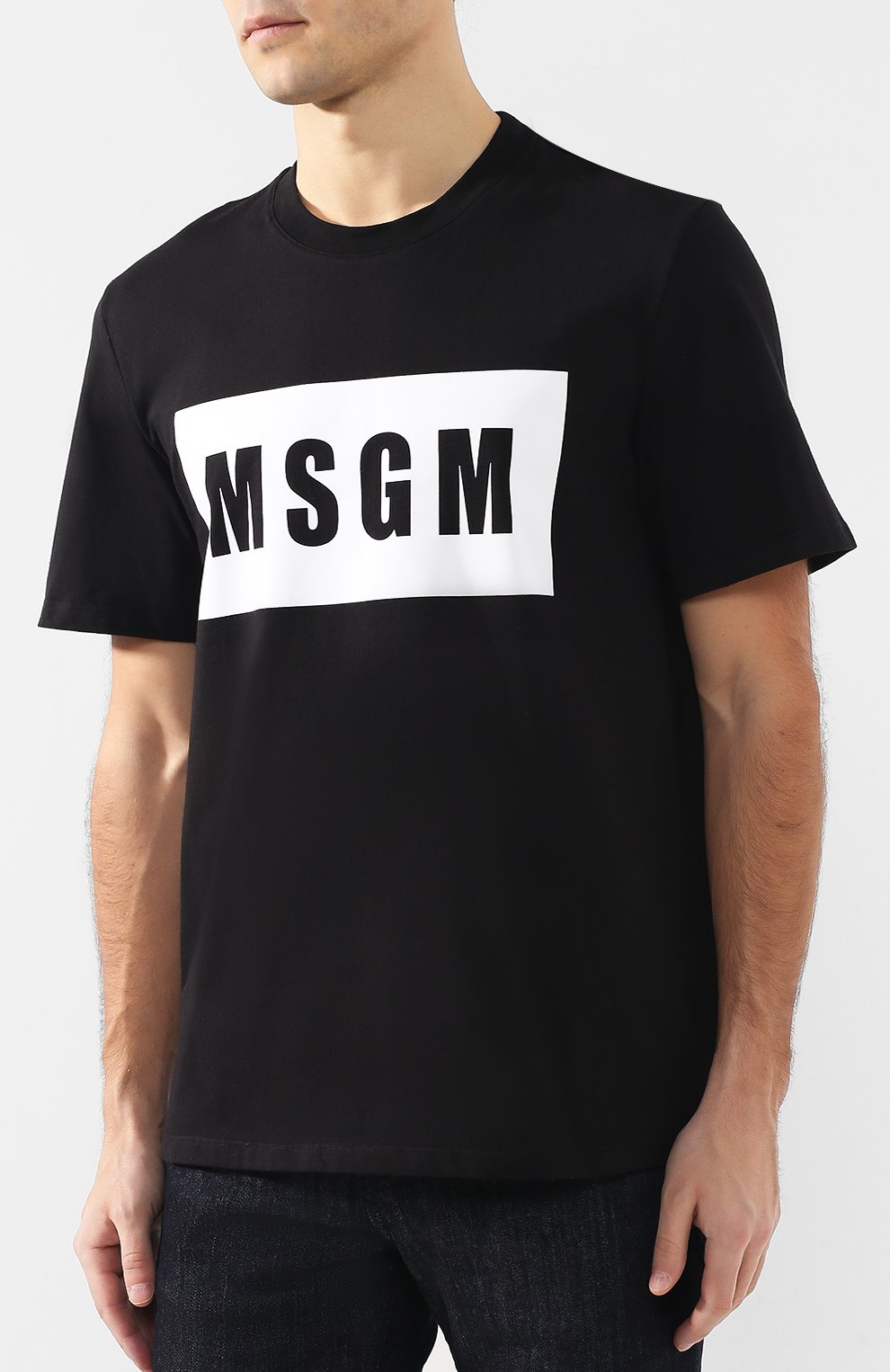 Хлопковая футболка  MSGM, арт. 2640MM67 195298, фото 3
