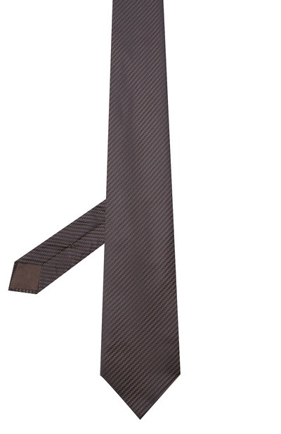 Шелковый галстук BRIONI коричневого цвета по цене 26950 руб., арт. 062I00/09440, фото 2 Шелковый галстук BRIONI, арт. 062I00/09440, фото 2